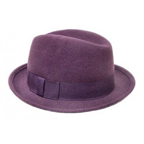 Wool Felt Fedora Hat - HT-2128PL
